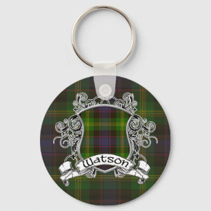Watson Tartan Shield Key Ring