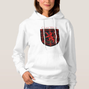 Watt Tartan Scottish Plaid Lion Rampant Hoodie