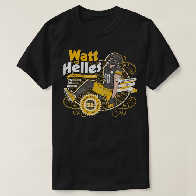 Watt The Helles Hard Hitting Pale Lager Craft Beer T-Shirt (Design Front)