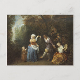 Watteau, Jean-Antoine Art Postcard