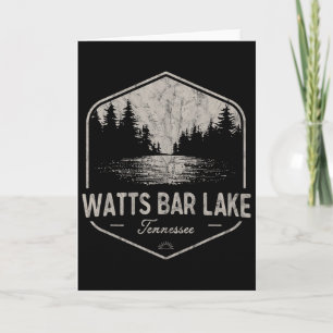 Watts R Lake Tennessee Outdoors Vintage  Card