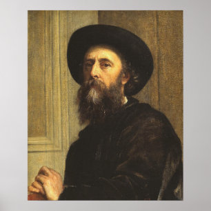 Watts - Self Portrait 1864 Poster