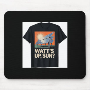 Watts Sun Renewable Energy Solar Panel Solar Mouse Mat
