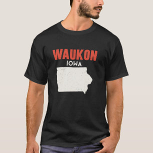 Waukon Iowa USA State America Travel Iowan T-Shirt