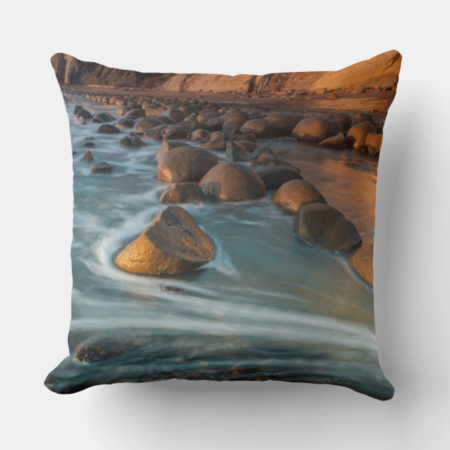 Wave along the beach, California Cushion (Front)