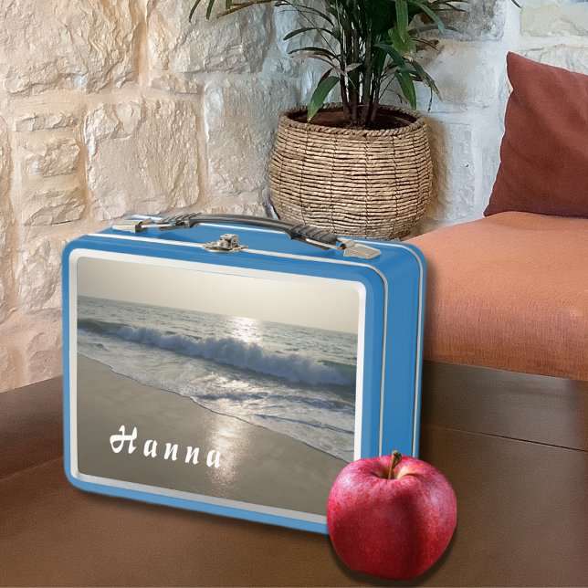 Wave at Sunset Metal Lunch Box (Creator Uploaded)