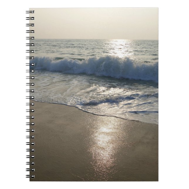 Wave at Sunset Notebook (Front)