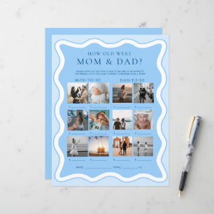 Wave Blue How Old Were Mum and Dad Photo Game