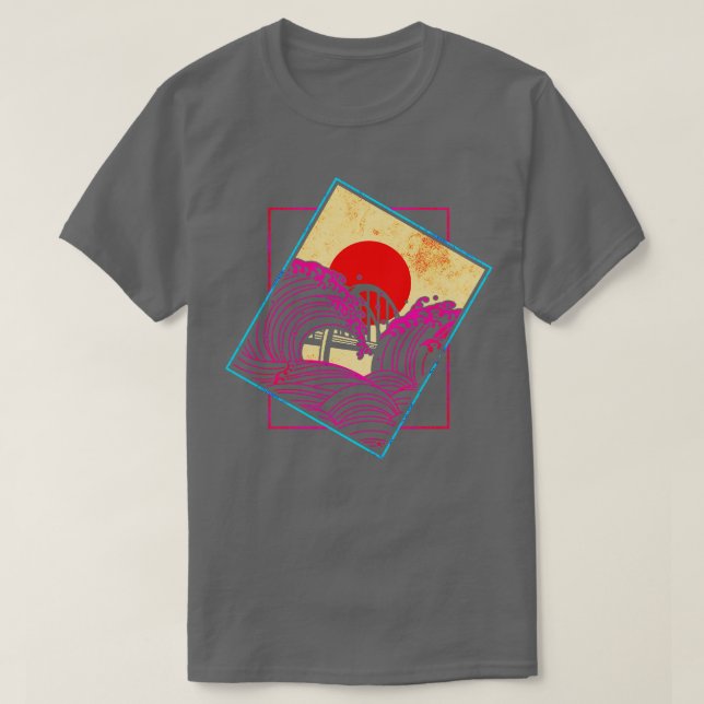 Wave Bridge Sun T-Shirt (Design Front)