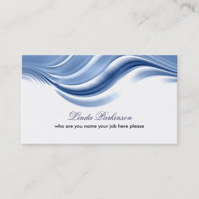 wave business card design (Front)