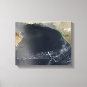 Wave clouds over the Arabian Sea Canvas Print