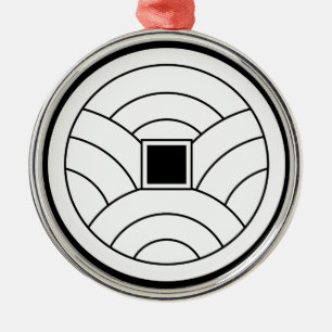Wave coin metal tree decoration
