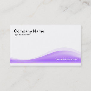 Wave Contour - Easter Purple Business Card