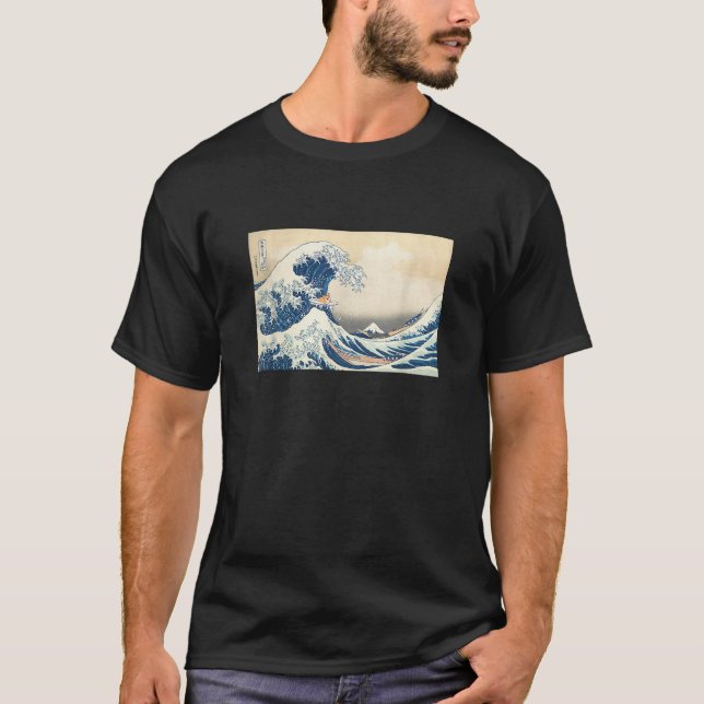 Wave Corgi Surfing Dog Men Women Girls Kids  T-Shirt (Front)