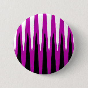 Wave Design Pink 6 Cm Round Badge
