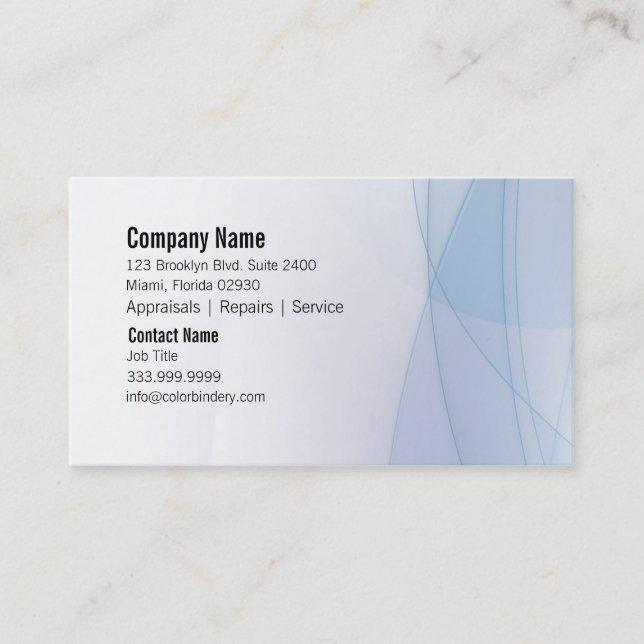 Wave Essence Business Card (Front)