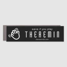 Wave if you play Theremin (sci-fi) car magnet