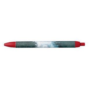 wave line black ink pen