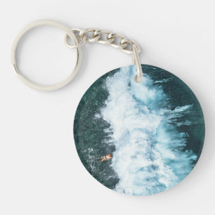 wave line key ring
