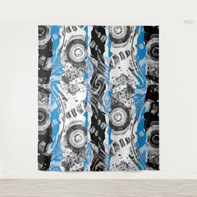 Wave Mechanism – Abstract Extra-Large Tapestry  (Front)