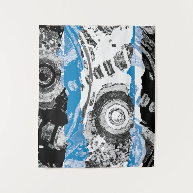 Wave Mechanism – Abstract Medium Tapestry  (Front)