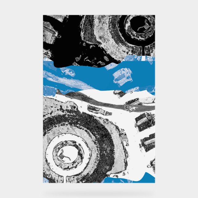 Wave Mechanism – Custom 20" x 30" Acrylic Sign (Front)