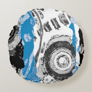 Wave Mechanism – Custom Fleece Blanket (Large, 60" Round Cushion