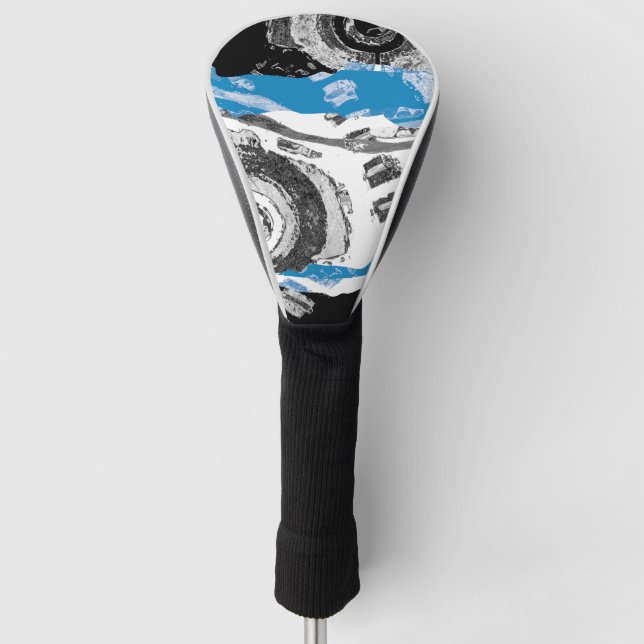 Wave Mechanism – Custom Golf Head Cover (Driver,  (Front)