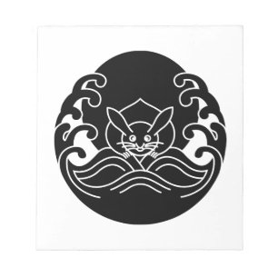 Wave moon rabbit notepad