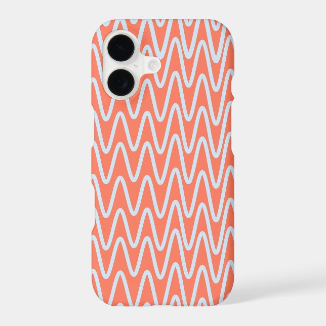 Wave No. 1 - Phone Case (Coral) (Back)