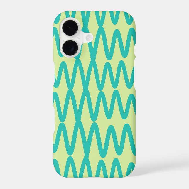 Wave No. 5 - Phone Case (Lime) (Back)