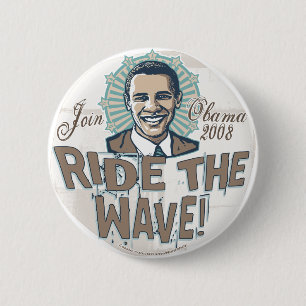 Wave Obama Button