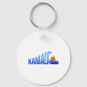 Wave Of Blue Cats For Kamala Funny Trump For Ladie Key Ring