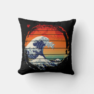 WAVE OF KANAGAWA VINTAGE SUNSET CUSHION
