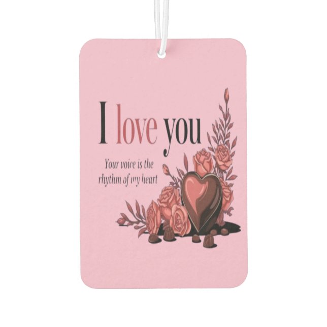 Wave of Love Car Air Freshener (Back)
