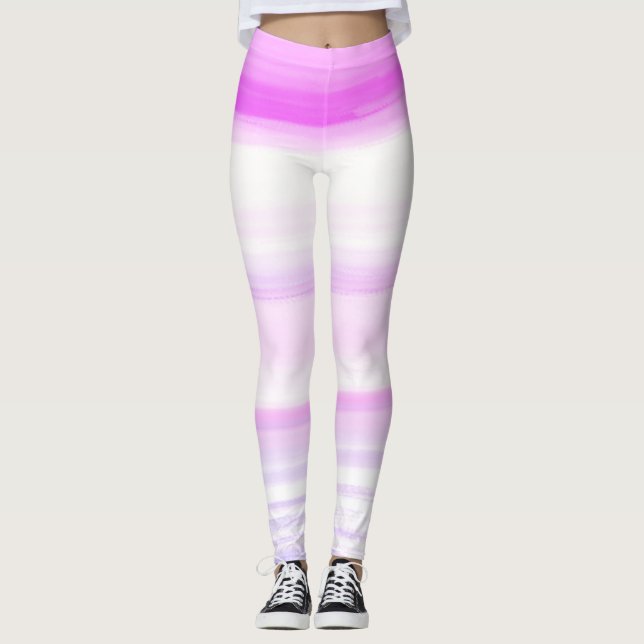 Wave of rainbow colour leggings (Front)