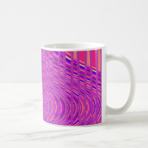 Wave of Stripes Coffee Mug, Pink-Purple Mug