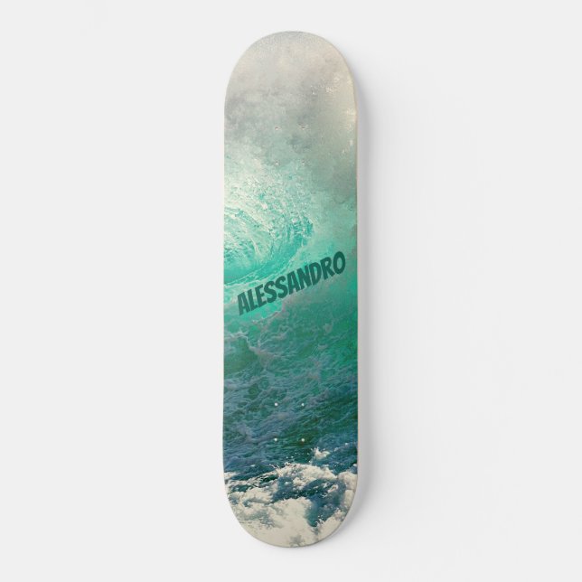Wave of the sea & Your name Skateboard (Front)