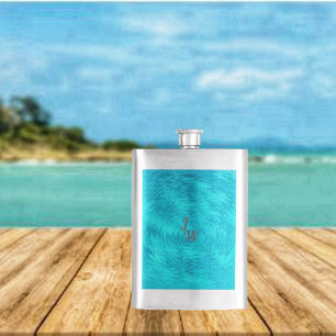 Wave of Turquoise- Classic Flask