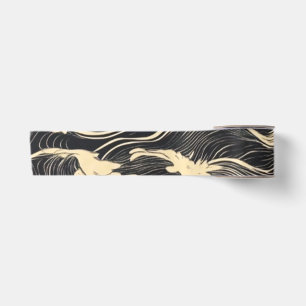 Wave Pattern Coastal Style Satin Ribbon