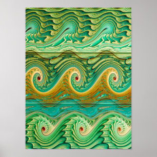 Wave Pattern Poster