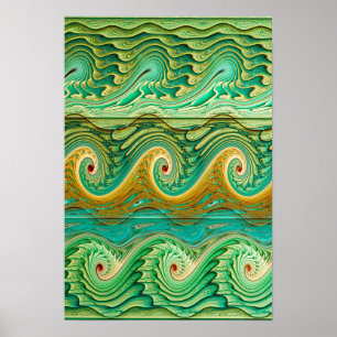 Wave Pattern Poster