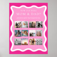 Wave Pink How Old Were Mum and Dad Photo Game