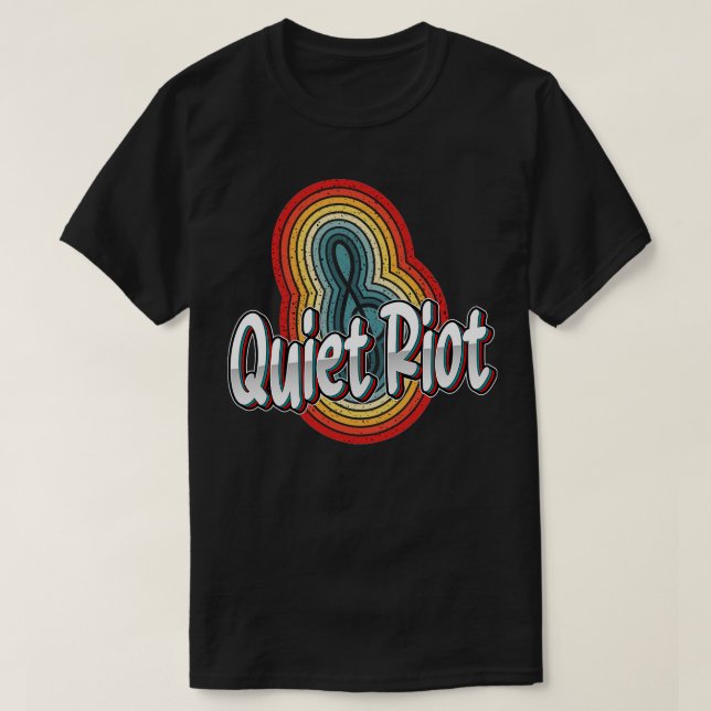 Wave Quiet riot T-Shirt (Design Front)