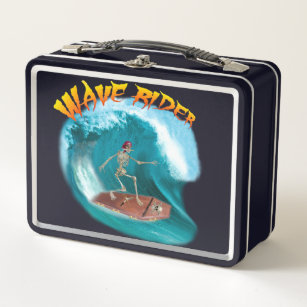 WAVE RIDER METAL LUNCH BOX