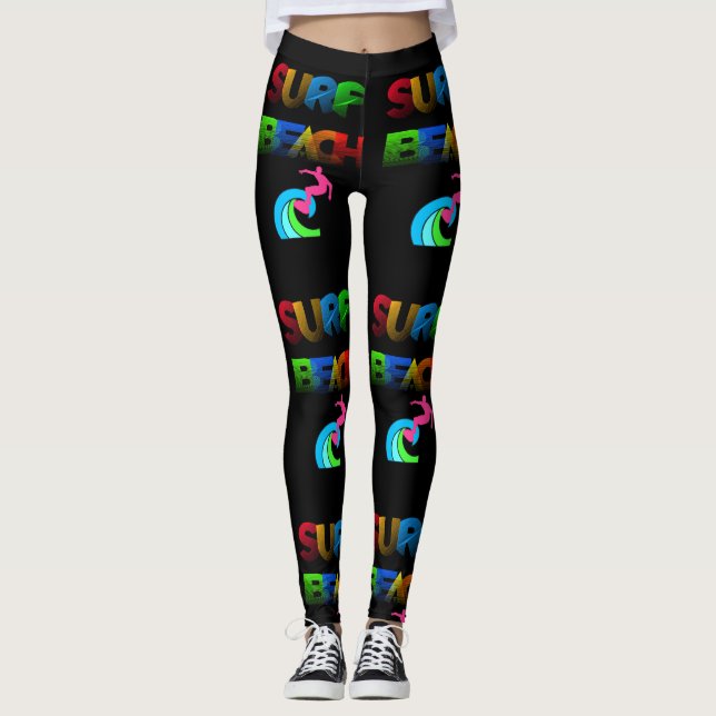 Wave Rider Surf Leggings (Front)