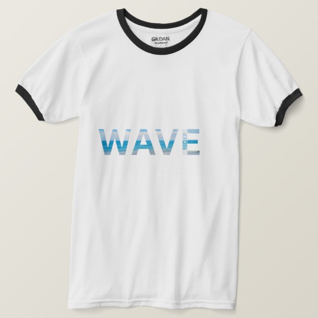 Wave Rider Surf T-Shirt (Design Front)