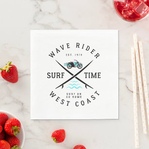 Wave Rider Surf Time Napkin