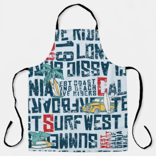 Wave rider west coast California surfing team grun Apron