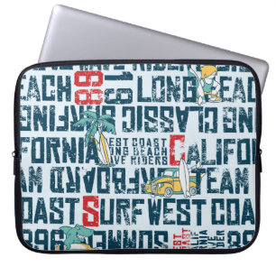 Wave rider west coast California surfing team grun Laptop Sleeve